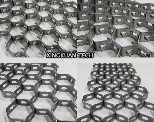 304 Stainless Steel Hex Mesh 2x25x45mm for Dust Catcher Pipe and Elbow