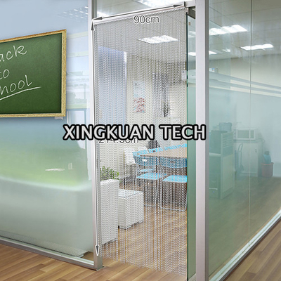 Decorative Aluminium Chain Link Fly Curtain Screens 90×210cm
