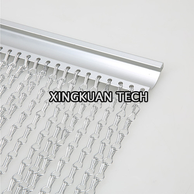 Decorative Aluminium Chain Link Fly Curtain Screens 90×210cm
