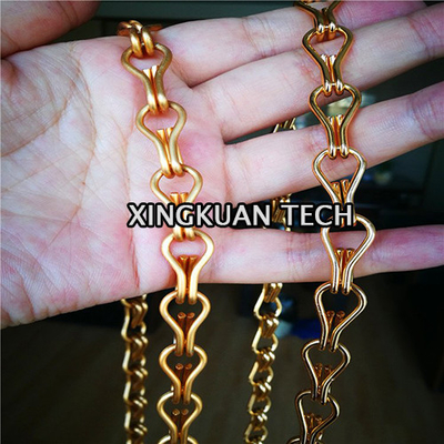 90×210cm Decorative Mesh Curtain , Aluminium Chain Door Curtain For Decorations