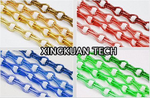 90×210cm Decorative Mesh Curtain , Aluminium Chain Door Curtain For Decorations