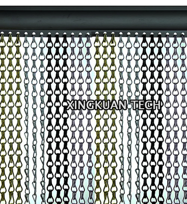 Metal Decorative Mesh Curtain Chain Link Coil Drapery Partition Divider Powder Coating