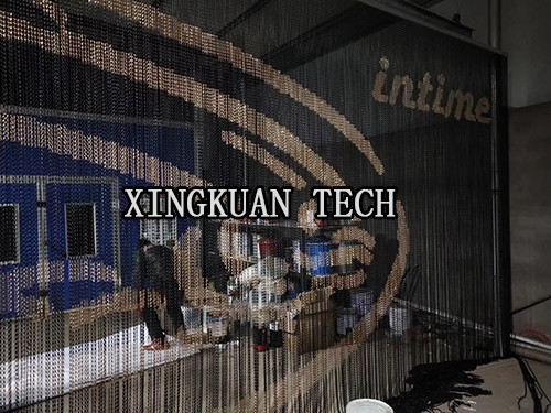 Aluminium Chain Link Mesh graphic Curtain  17mm 20.4mm 22.5mm Hook Length