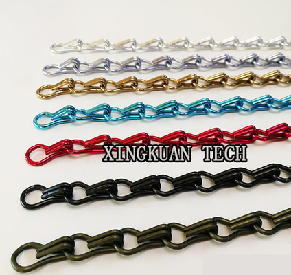 Aluminium Chain Link Mesh graphic Curtain  17mm 20.4mm 22.5mm Hook Length