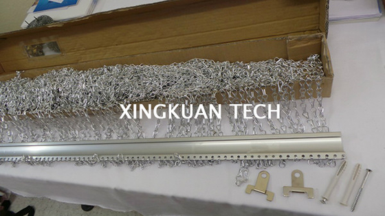 OEM ODM Aluminium Chain Door Fly Screen Curtain For Salons Homes Nightclub