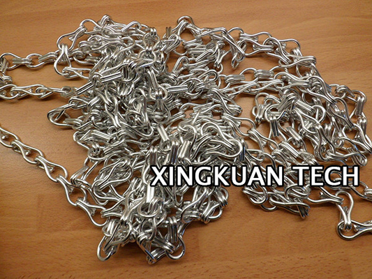 OEM ODM Aluminium Chain Door Fly Screen Curtain For Salons Homes Nightclub