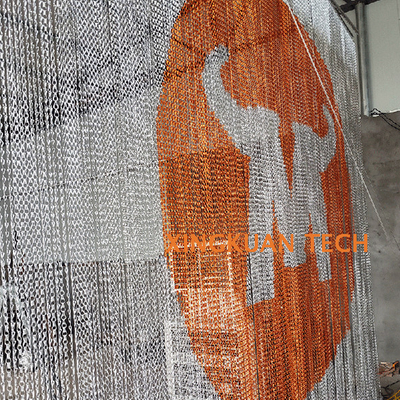 Chains In Strips As A Curtain Assembled On Track Used For Art Decorations
