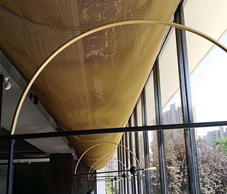 Architectural Decorative Mesh Curtain Wire Mesh Stainless Steel Material