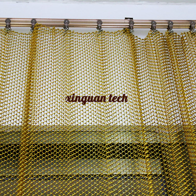 hanging Metal Coil Drapery Curtain aluminum alloy Material  OEM ODM