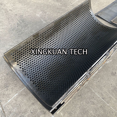 หน้าจอโลหะลวดตาข่ายเจาะรูสำหรับงานหนักสำหรับโรงสีค้อน OEM ODM